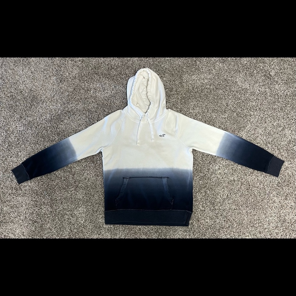Mens Small, Hollister Hoodie. White and Blue.